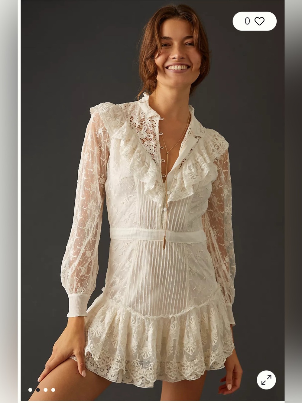 Loveshackfancy Dresses White Lace Trisha Dress NEW